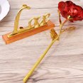 thumbnail image 4 of Flor de oro Hoja de oro Corazón de rosa de pie Regalo único para novia Esposa Mujer Mamá Mamá Mamá Día de San Valentín Día de la madre Fiesta de vacaciones Aniversario de bodas Ormromra 2034852-2, 4 of 8