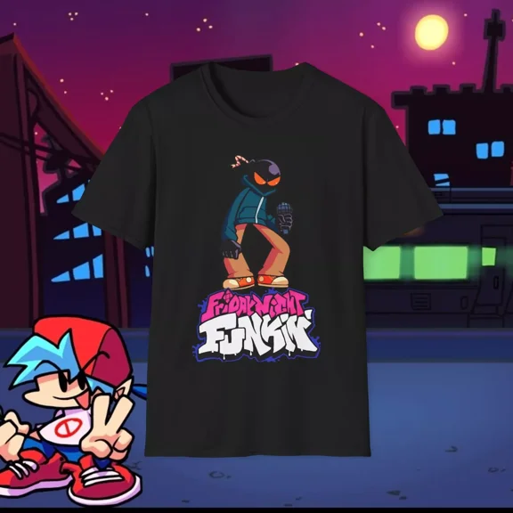 RARE Whitty Friday Night Funkin Fnf Unisex Softstyle T-Shirt