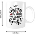 thumbnail image 2 of Not Sisters by Blood but Sisters by Heart Mug, Best Friend Coffee Cup Gifts for Women Soul Sister Besties BFF Birthday Present for Female Sister in Law Friendship Ceramic White 11 oz, 2 of 6