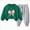A45---Dark Green, variant on 8-9 Years Toddler Girls Outfit Sets 2 Pieces Long Sleeve Pullover Printed Girls Clothing Sets Pink Girl Winter Set