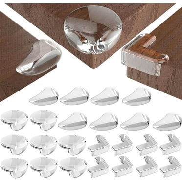 XKDOUS 24Pcs Corner Protector Baby, Clear Table Corner Protectors Furniture Corner Guard, Baby Corner Protector Guards Baby Safety Table Edge Corner Covers