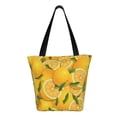 thumbnail image 3 of Haiem Yellow Limes Pattern Shoulder Bag - Durable and Spacious Tote Bag,Versatile Shopping Bag, 3 of 9