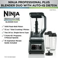 thumbnail image 4 of Ninja Professional Plus Blender DUO with Auto-iQ, Nutrient Extraction, 4 of 7