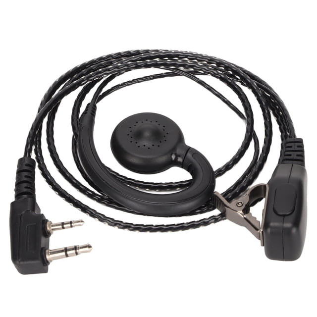 Auricador de radio de 2, control de alambre ptt 120 cm / 3.9 pasteles longitud de cable manos comunicacia Libre clip de oído auriculares talkie para para para
