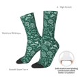 thumbnail image 4 of Rocae Green Christmas for Adult Socks Casual Athletic Stretchy Loose Socks for Women Men Non-Slip Middle Tube Socks, 4 of 6