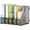Black, variant on Vertical Compartments Magazine File Holder, Binder Organizer,Space-Saving Desktop Storage, Built-In Label Holders, Anti-Slip Feet, Sized for Binders, Folders, Magazines and Files