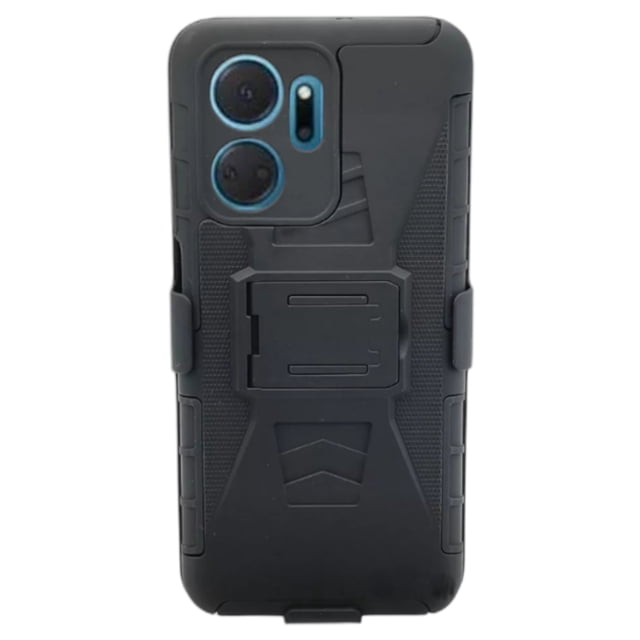 Funda Uso Rudo Clip 360 Para Honor X7a Más 2 Micas De Cristal