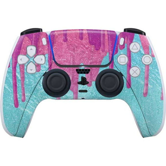 Skinit Paint Splatter Purple PS5 Controller Skin