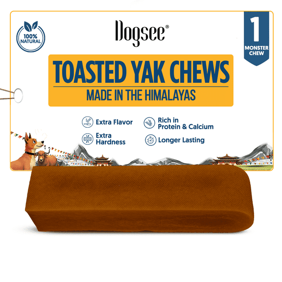 Dogsee Toasted Yak Cheese Himalayan Dog Chews (Monster - 1 Chew)