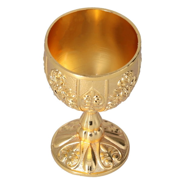 Copa de Cáliz Vintage de 2 Uds Copas de Vino Reales de 30ML Adornos Retro Dorados de Alto Grado Europeo para la Colección del Hogar ANGGREK Otros
