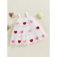 thumbnail image 3 of aturustex Little Girls Valentine's Day Overall Dress 1T-9T Toddler Baby 3D Heart Tiered Tulle Princess Dress Ruffled Puffy Drape Hem A-Line Dress Kids Fashion Cute Fairy Dress for Holiday Party, 3 of 7