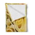 thumbnail image 2 of Rose Soft Flannel Fleece Blanket, Bridal Flourish Yellow Roses with Wavy Petals Feminine Romantic Close up View, Cozy Plush for Indoor and Outdoor Use, 60" x 80", Yellow Pale Green, by Ambesonne, 2 of 5