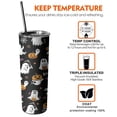 thumbnail image 6 of 20oz Black Halloween Ghosts and Pumpkins Skinny Tumblers Stainless Steel Tumbler with Lid and Straw,Vacuum Insulated Double Wall Travel Tumbler Cups with Cleaning Brush for Coffee,Tea, 6 of 6