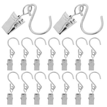 unbranded  20 Pcs String Light Hook Outdoor Hooks Curtain Clamps Silver