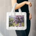 thumbnail image 6 of Salouo Lilacs Teapot Scenic Painting for Plush Underarm Bag,Soft Tote Bag Ladies Fluffy Shoulder Bag Women Furry Tote Bag Plush Handbag for Autumn and Winter, 6 of 7