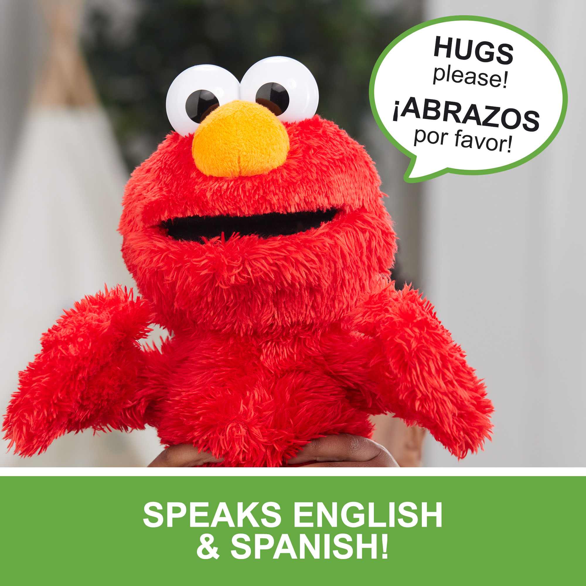 Sesame Street Love to Hug Elmo: Talking, Singing, Hugging, 14-Inch Figure - image 4 of 16