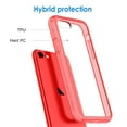 thumbnail image 3 of JETech Case for iPhone SE 3/2 (2022/2020 Edition), 4.7-Inch, Shockproof Phone Bumper Cover, Anti-Scratch Clear Back (Red), 3 of 6