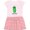 Pink With Stripes, variant on Inktastic Chill Dill Girls Toddler Dress