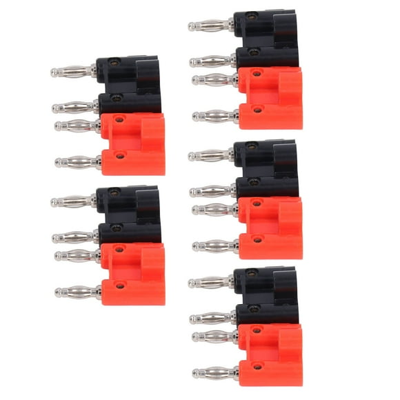 Jadeshay Prise Banane Double 5Set Laiton PE Lanterne sans Soudure Prise Banane pour équipement électronique RV