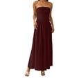 thumbnail image 1 of Robe Maxi à Col en V pour Femmes Robes d'Été Décontractées Robes Midi Décontractées pour Femmes Grande Taille Robe d'Été pour Femmes Robes de Plage Décontractées avec Poches Robes d'Été Décontractées pour Femmes, 1 of 5