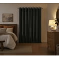 thumbnail image 3 of SUNSHIELD SIGNATURE Colton 100% Blackout Curtains for Living Rooms, Single Curtain Grommet, 50” x 63”, Dark Green, 3 of 7