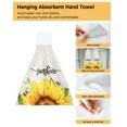 thumbnail image 4 of Towel Dry Quick Kitchen Bathroom for Towel Hanging Towel Fabric Microfiber Towel Hand Leaves Flower Pink, 4 of 7