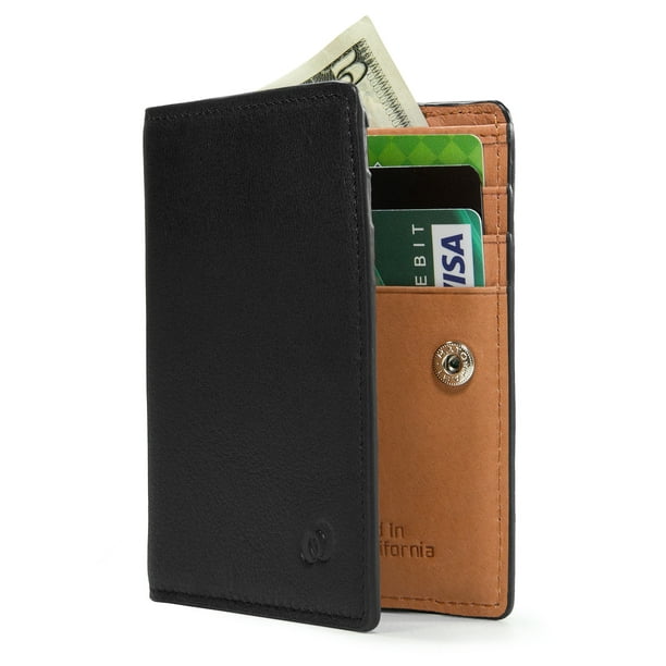 KroO Multi Card Slim Bifold Genuine Leather Men Travel Wallet Pocket Holder, Best Mens Wallets