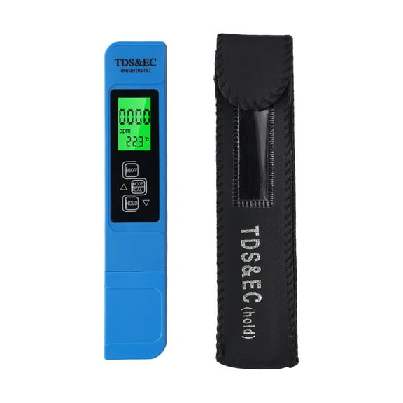 Water Quality Testing Pen Salt Water Pool Fish Pond Test Pen Digital LCD Salinity Temp Tester Meter EC Meter 3 In 1 TDS Test Pen