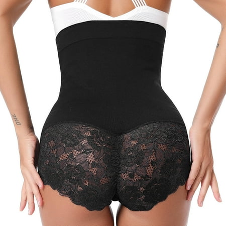 High Waist Lace Seamless Body Shaper Briefs Tummy Control Panty Shapewear for Women