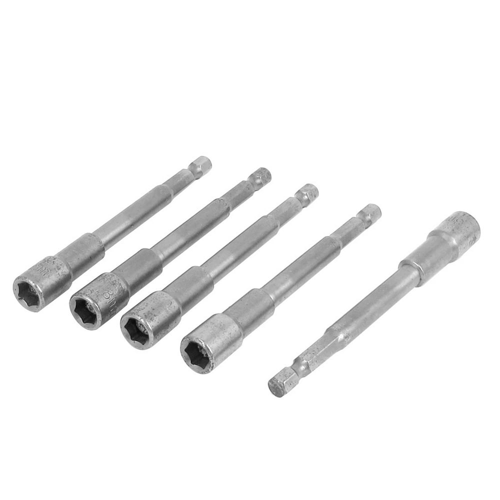 Unique Bargains 100mm Long 1/4" Hex Shank Nut Driver Bit