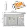 thumbnail image 3 of Cloth Purse Boys' Novelty Wallets Girls' Novelty Wallets Men's Wallets Women's Wallets Card Wallet Cash Wallet Student ID Bag Coin Wallet Orange Marble Pattern, 3 of 7