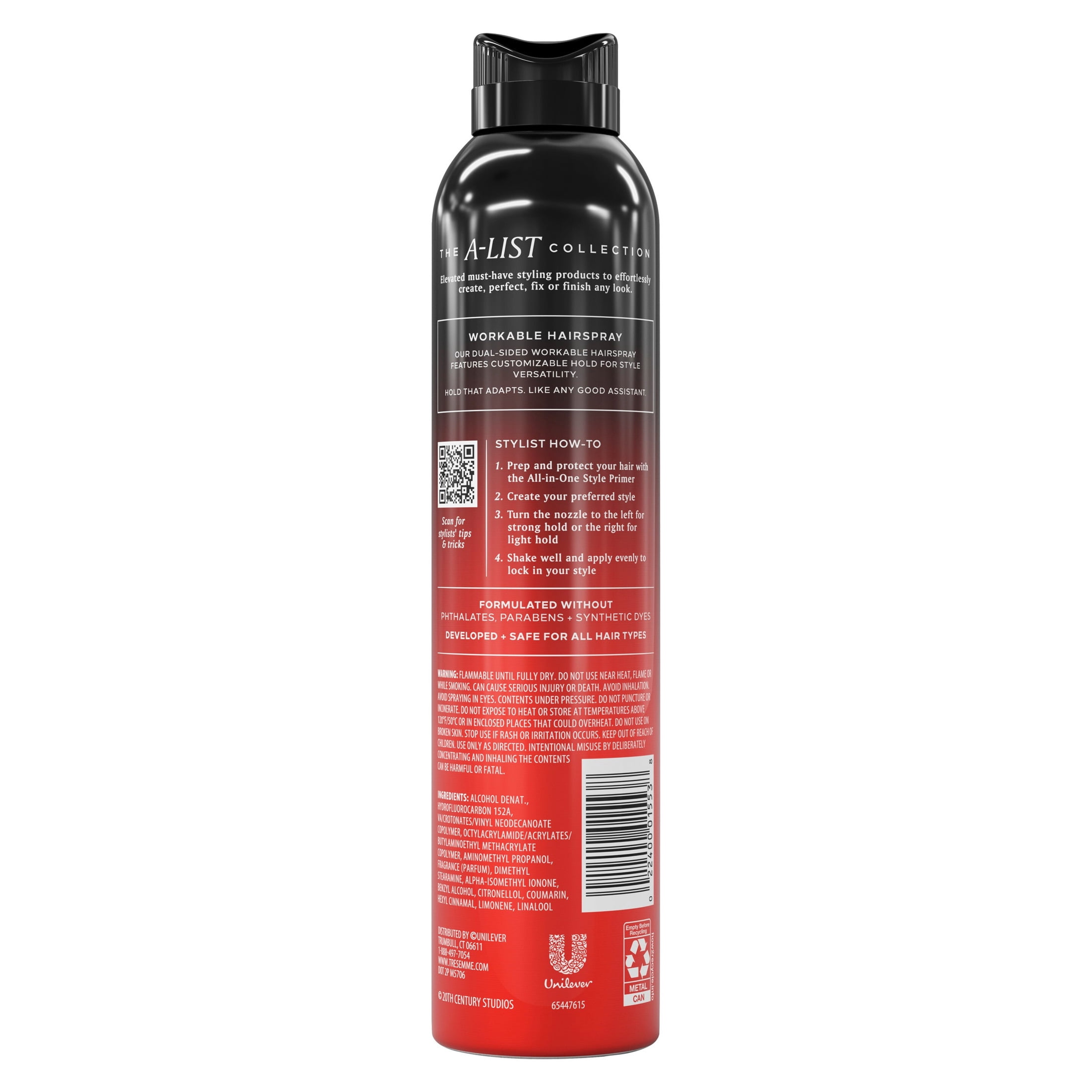 TRESemmé Groundbreaking Workable Hairspray, A-List Collection The Devil Wears Prada 2 Limited Edition Spray A-LIST Collection, 8.5 Oz