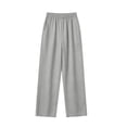 thumbnail image 4 of MEZZALL Women Pajama Set Crew Neck Long Sleeve Striped Top Elastic Waist Wide Leg Pants Loungewear Sleep Set Soft Loose Fit Sleepwear for Ladies Home Nightwear Relaxed Fit 2 Piece Pjs, 4 of 4