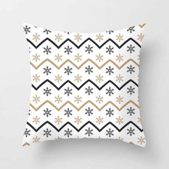 Funda de almohada de cuero con diseño de melocotón para Navidad, funda de almohada navideña para sofá, funda de cojín para el hogar