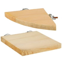 Masteelf  2 Pcs Parrot Perch Stand Bird Playground Cockatiel Cage Perches