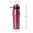 thumbnail image 4 of Cupture Action Bottle Flip Top with Handle - 22oz Double Wall Vacuum-Insulated Stainless Steel Water Bottle (Pink), 4 of 10