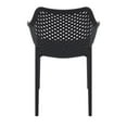 thumbnail image 6 of Compamia Air XL Outdoor Dining Arm Chair Black, Set of 2, 6 of 10