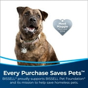 BISSELL Upright Vacuum, Pet Hair Eraser Turbo Pet Friendly, Bagless, Hard Floor and Carpet, with Tangle Free Brush Roll, Extension Wand, 2475, Grey