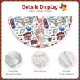 thumbnail image 3 of Balery London Landmark2 Printed Christmas Tree Skirt , Merry Christmas Party Christmas Tree Decoration,Adjustable Tree Skirt-48", 3 of 6