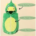thumbnail image 5 of WIBACKER 0-24M Baby Boy Dinosaur Costume for Themed Parties and Halloween, Flannel Hooded Outfit Suit, 5 of 12
