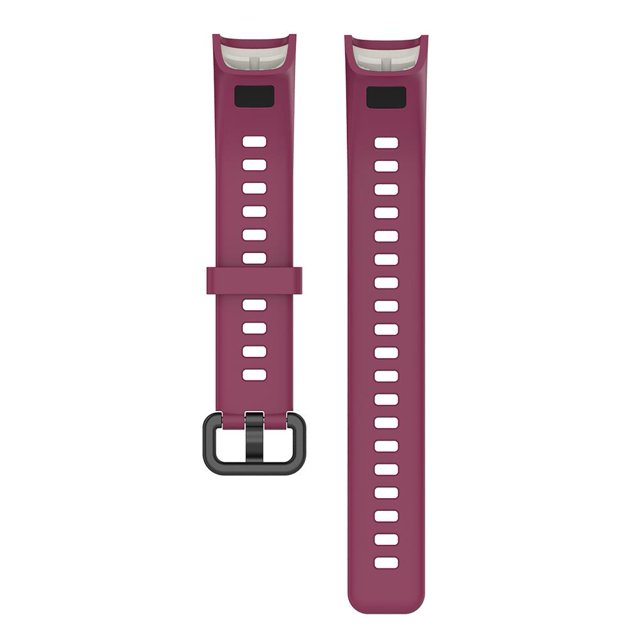 Correa de silicona para pulsera Huawei Band 4/Honor Band 5i (rojo vino)