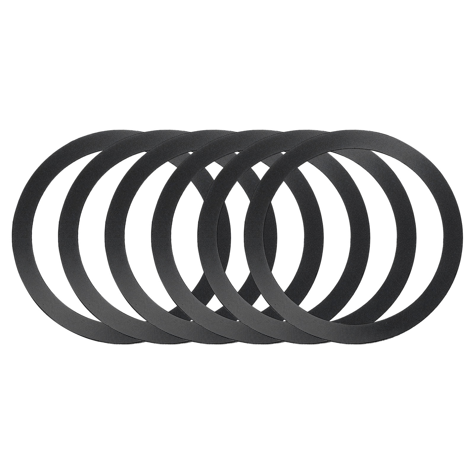 6Pcs Magnetic Adapter Ring, Magnetic Wireless Charger Conversion Kit, Black