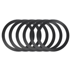6Pcs Magnetic Adapter Ring, Magnetic Wireless Charger Conversion Kit, Black