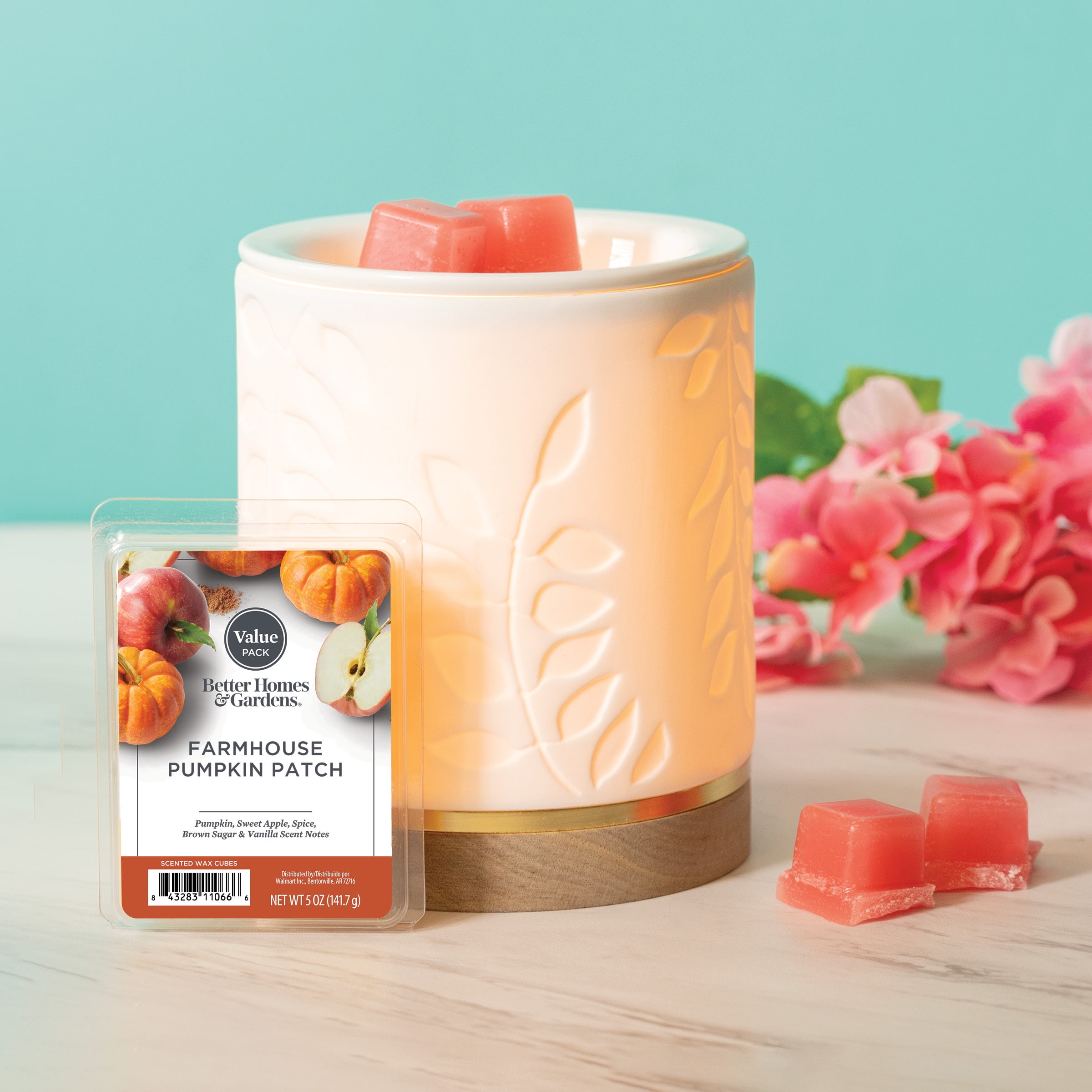 Farmhouse Pumpkin Scented Wax Melts, Better Homes and Gardens, 5 oz (Value)