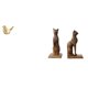 thumbnail image 1 of Figuras De Pájaros Dorados Y Gatos Egipcios, Estatuas De Animales Modernas, Sujetalibros, Esculturas Para Escritorio, Repisa De Oficina, Sala De Estar, Regalos De Inauguración De La Casa., 1 of 8