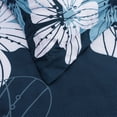 thumbnail image 3 of Btargot 6 Piece Navy Comforter Sets King Adult Floral Bedding Set Botanical Boho Flower Bed-in-a-Bag, 3 of 12