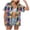 Purple, variant on larppty Womens Hawaiian Button Down Shirts Short Sleeve Casual Floral Tropical Shirt Summer Beach Shirt Cool Button Up Tops(Pink, XXXXL)