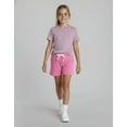 thumbnail image 5 of Real Essentials 3 Pack: Girls French Terry Lounge Shorts – Ultra Soft Pull-On Gym, Camp, Sports & Everyday Shorts, 5 of 6