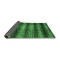 thumbnail image 2 of Ahgly Company Indoor Rectangle Abstract Emerald Green Modern Area Rugs, 2' x 3', 2 of 4