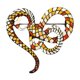 thumbnail image 1 of SGACAI 1X Broches de mujer Broches de serpiente Personalidad Hombres NUEVOS Mujeres y Reino Unido, 1 of 7